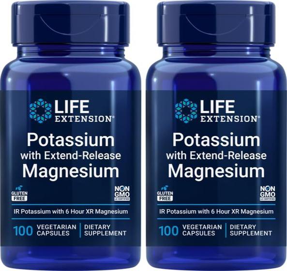 Imagem de Suplemento Life Extension: Potássio (99mg) + Magnésio (250mg)