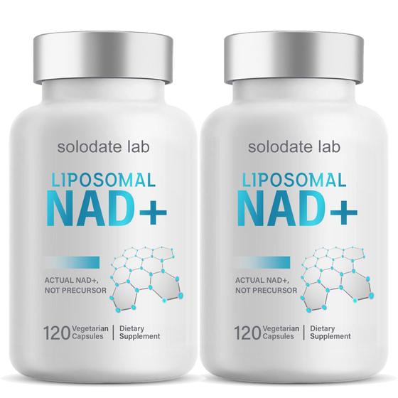 Imagem de Suplemento Lipossomal NAD+ 500mg com TMG 250mg - Solodate Lab