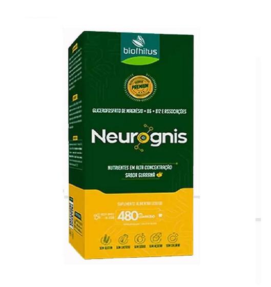 Imagem de Suplemento Líquido Neurognis Sabor Guaraná 480Ml  Biofhitus