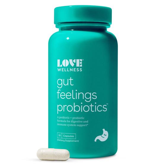 Imagem de Suplemento Love Wellness Gut Feelings Probiotic 30 cápsulas