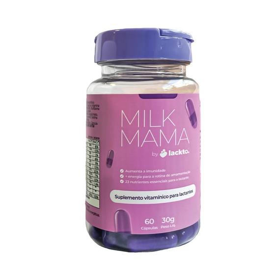 Imagem de Suplemento Milk Mama - 60 Cápsulas - Nutrientes Lact./Gest.