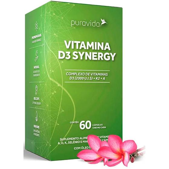 Imagem de Suplemento natural puravida vitamina d3 synergy