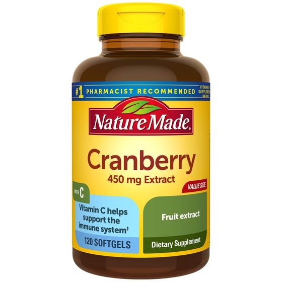 Imagem de Suplemento Nature Made Cranberry com Vitamina C - 120 Cápsulas