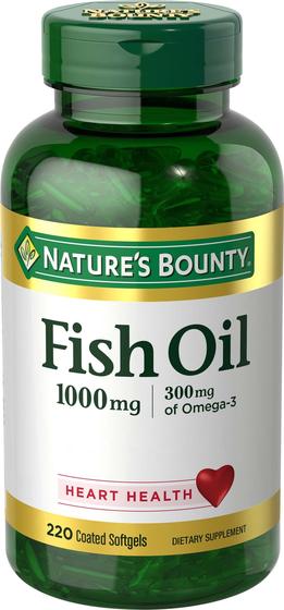 Imagem de Suplemento Nature's Bounty Óleo de Peixe Ômega 3 - 1000mg - 220 Cápsulas