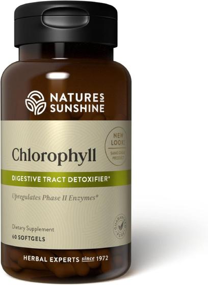 Imagem de Suplemento Nature's Sunshine Chlorophyll 60 cápsulas de gel