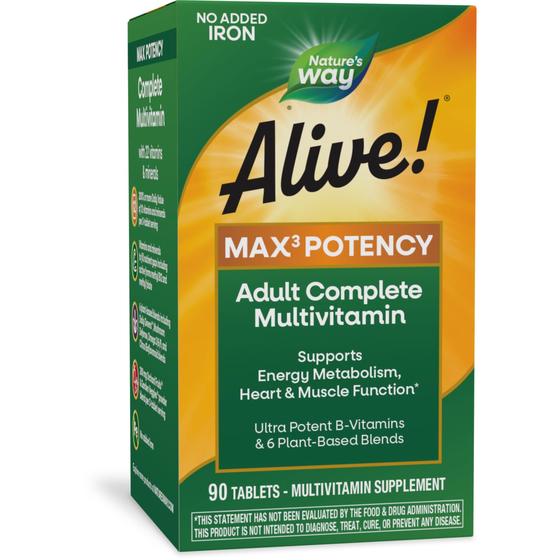 Imagem de Suplemento Nature's Way Alive! Max3 Potency - 90 Comprimidos