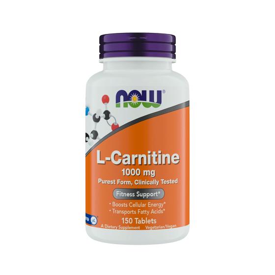 Imagem de Suplemento NOW Foods L-Carnitina 1000 mg 150 comprimidos