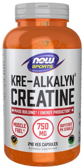 Imagem de Suplemento NOW Sports Nutrition Kre-Alkalyn Creatina 750 mg