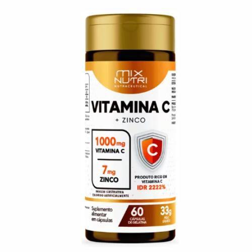 Imagem de Suplemento nutraceutical vitamina com zinco 60 caps 39g mix nutri