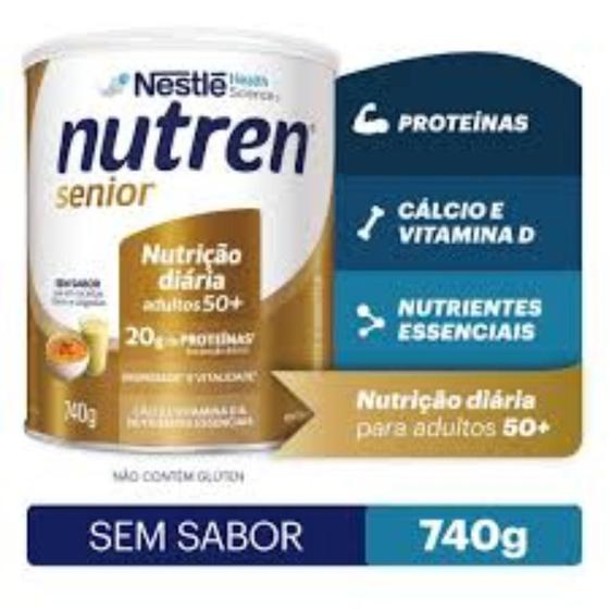 Imagem de Suplemento Nutren senior 50+ sem sabor 740g