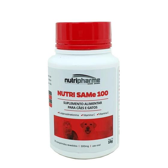 Imagem de Suplemento Nutri Same 100 - Antioxid. (Cães/Gatos, 30 comp)