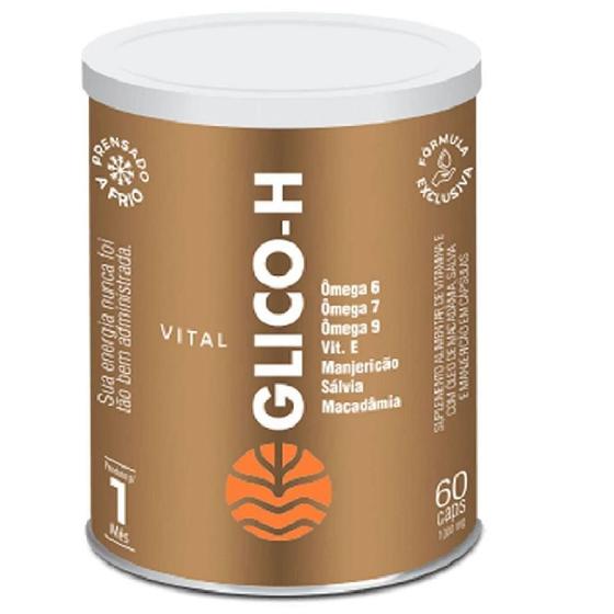 Imagem de Suplemento Nutricional Glico H 1000mg 60 Cáps Vital Atman