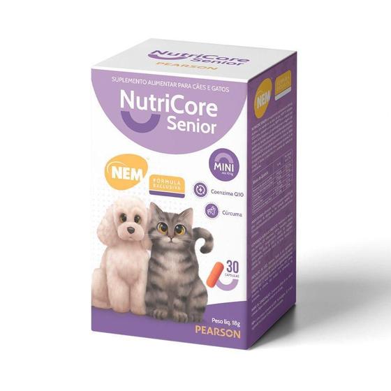 Imagem de Suplemento Nutricore Sênior Mini Cães E Gatos 30 Cápsulas