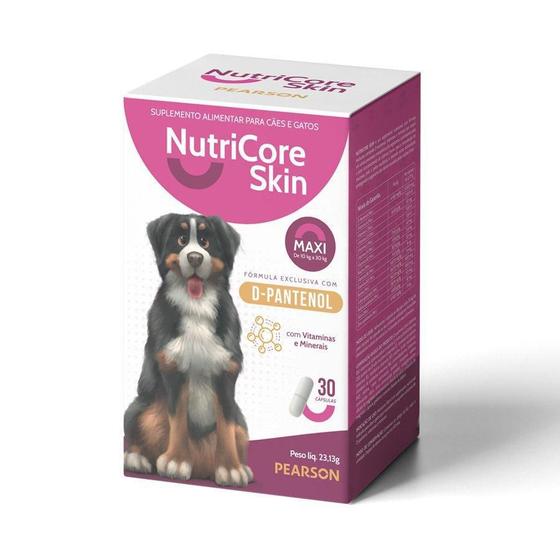 Imagem de Suplemento Nutricore Skin Maxi Para Cães 30 Cápsulas
