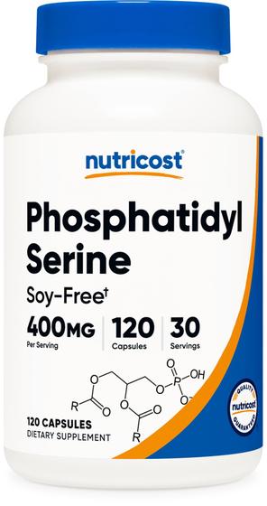 Imagem de Suplemento Nutricost Fosfatidilserina 400mg - 120 Cápsulas
