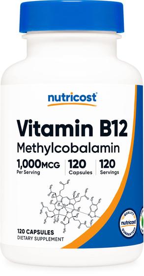 Imagem de Suplemento Nutricost Vitamina B12 1000mcg 120 cápsulas