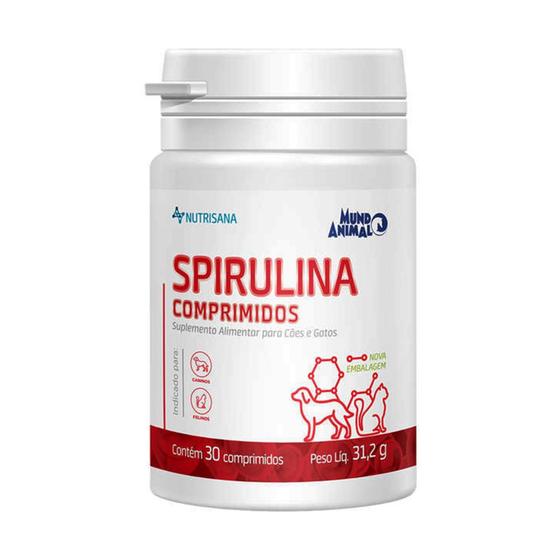 Imagem de Suplemento Nutrisana Spirulina Mundo Animal C/30 Comprimidos