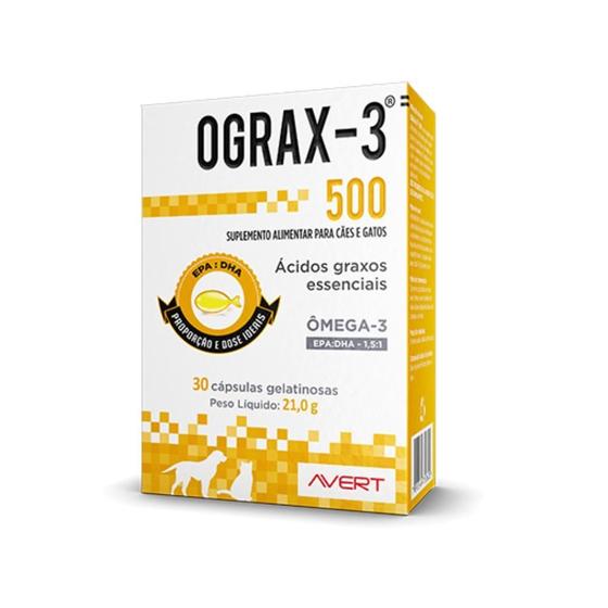 Imagem de Suplemento Ograx3 De 500mg (30 Capsulas)  Avert