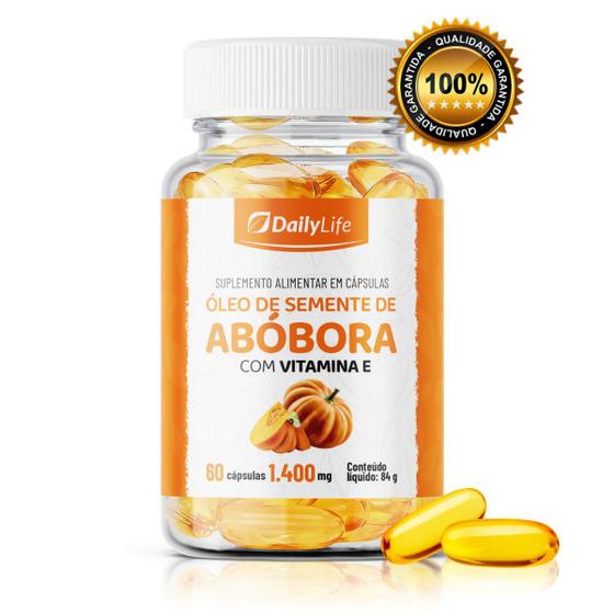 Imagem de Suplemento Óleo de Abóbora c/ Vitamina E, 60 Cápsulas 1400mg - DailyLife