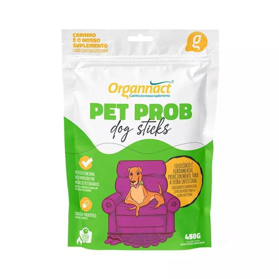 Imagem de Suplemento Organnact Pet Prob Dog Sticks Para Cães 160G