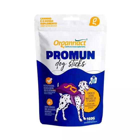 Imagem de Suplemento Organnact Promun Dog Sticks Para Cães 160G