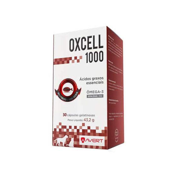 Imagem de Suplemento Oxcell para Cães e Gatos Avert 30 Cápsulas - 1000mg