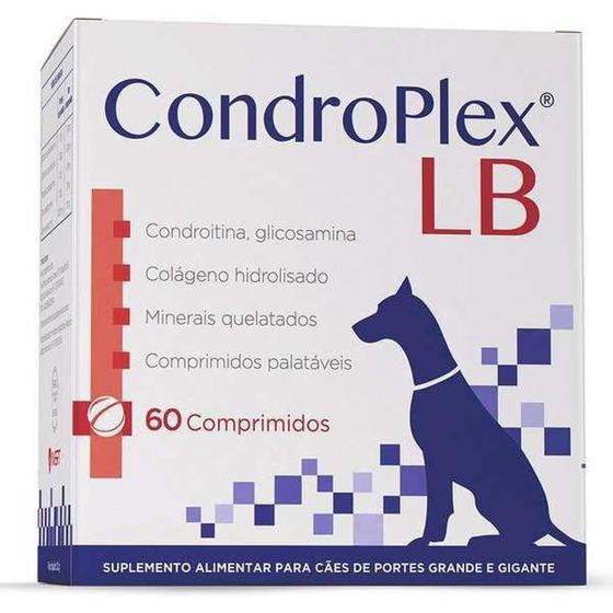 Imagem de Suplemento para Cães de Porte Grande e Gigante Condroplex LB (60 comprimidos) - Avert