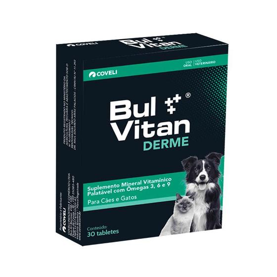 Imagem de Suplemento para Cães e Gatos Bulvitan Derme - 30 tabletes