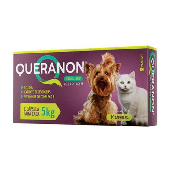 Imagem de Suplemento Para Cães Queranon Raças Pequenas Avert 5kg C/ 30 Cápsulas