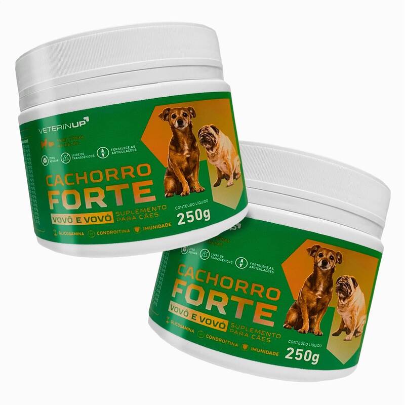 Suplemento para cão Idoso Cachorro Forte Vovô e Vovó 2UN. Condroitina ...