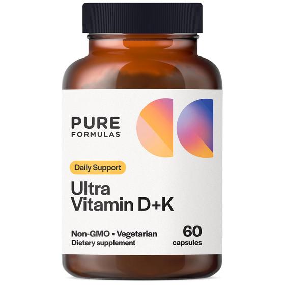 Suplemento PureFormulas Vitamina D3 K2 5000 UI 60 cápsulas ...