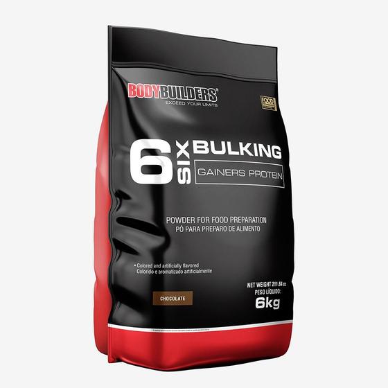 Imagem de Suplemento Six Bulking Gainers Protein Chocolate 6kg