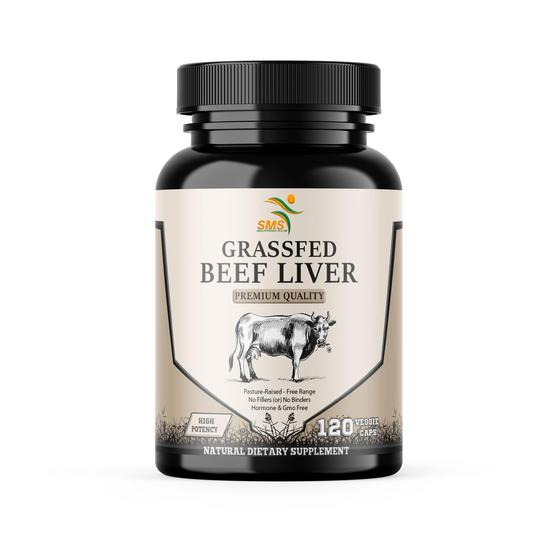 Imagem de Suplemento SMSHealthProducts.com Fígado bovino dessecado alimentado com capim