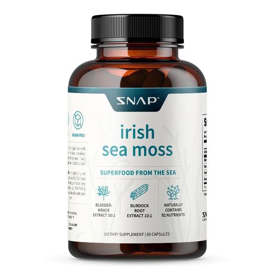 Imagem de Suplemento Snap Irish Sea Moss com Bladderwrack