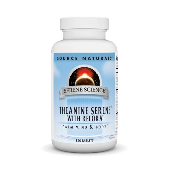 Imagem de Suplemento Source Naturals Theanine Serene com Relora - 120 Comprimidos