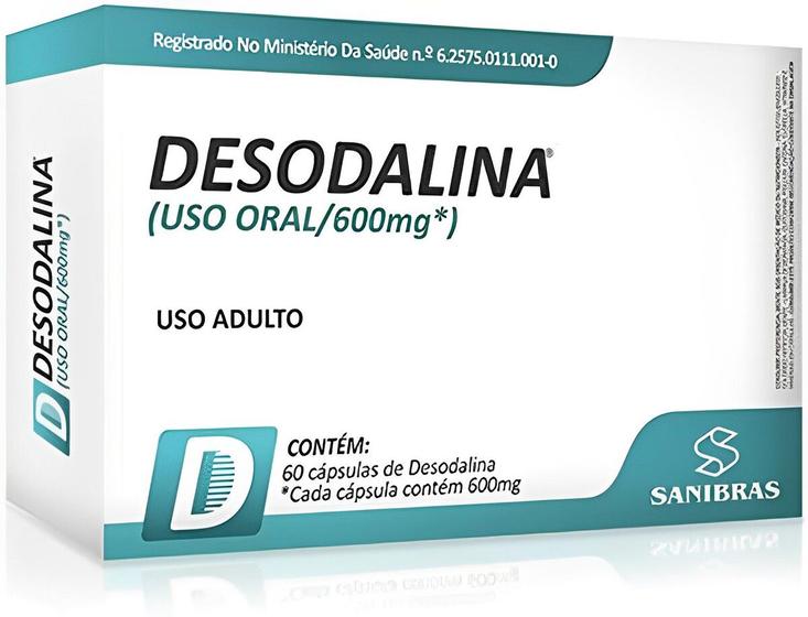 Imagem de Suplemento Termogênico Desodalina 600mg 60 Comprimidos