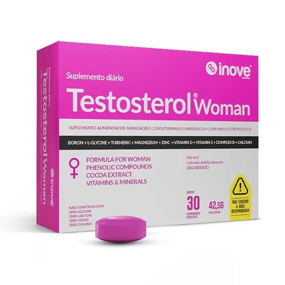 Imagem de Suplemento Testosterol Woman 30 Comprimidos - Inove