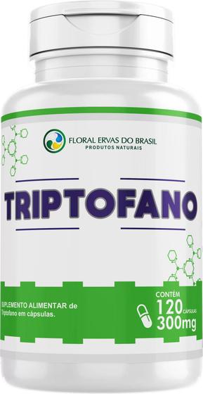 Imagem de Suplemento Triptofan 300mg com 120 cápsulas - Floral Ervas do Brasil