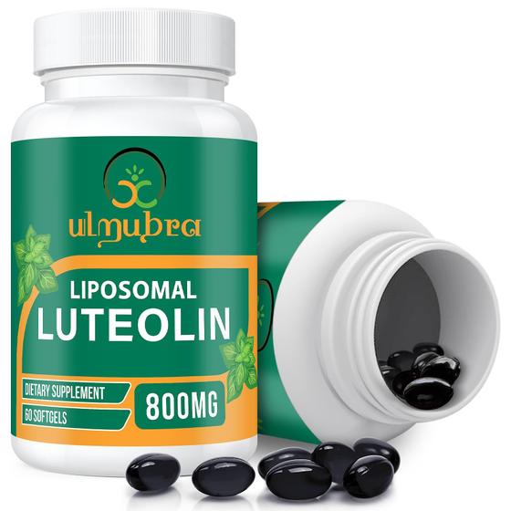 Imagem de Suplemento Ulmubra Lipossomal Luteolina 800mg - 60 Cápsulas