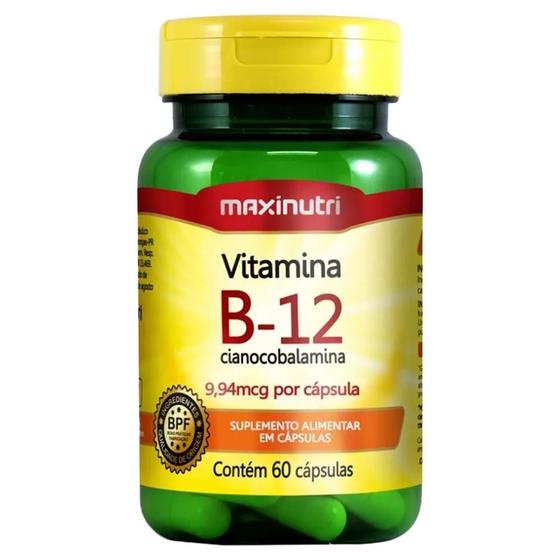 Imagem de Suplemento Vitamina B12 9,94mcg C/60 cápsulas - Maxinutri