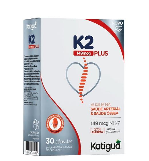 Imagem de Suplemento Vitamina K2 149mg Plus 30Capsulas - katigua