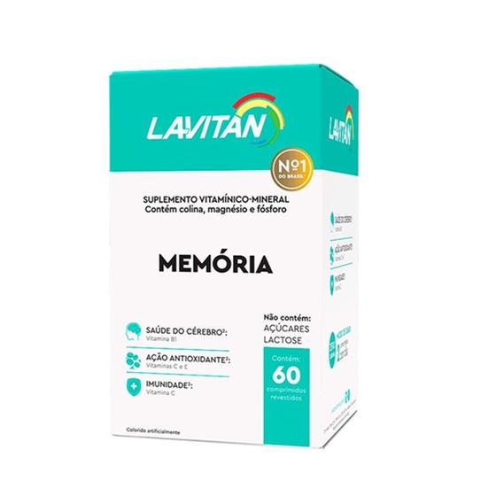 Imagem de Suplemento Vitaminas Minerais Lavitan Memória 60 Comprimidos