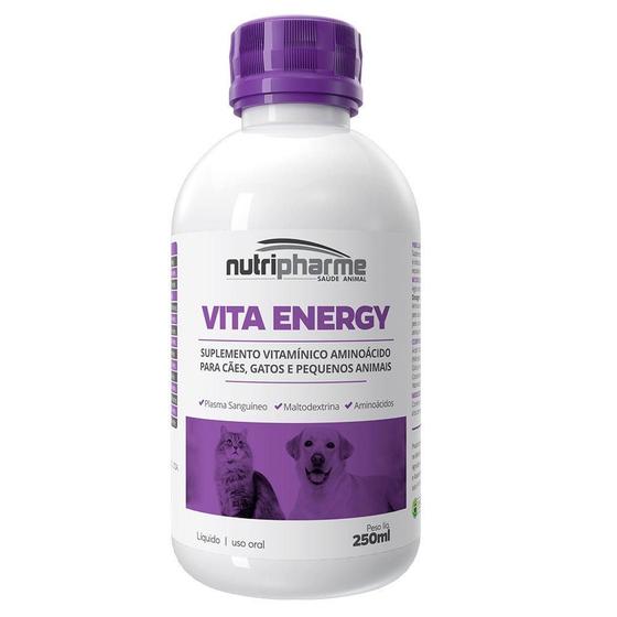 Imagem de Suplemento Vitamínico Aminoácido Vita Energy para Cães e Gatos - 250 mL