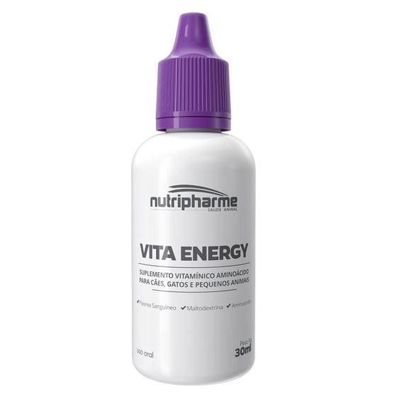 Imagem de Suplemento Vitamínico Aminoácido Vita Energy para Cães e Gatos - 30 mL - Nutripharme