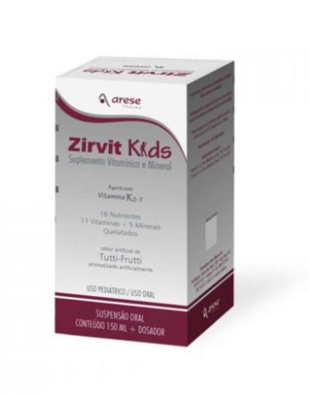 Imagem de Suplemento Vitamínico E Mineral Zirvit Kids Arese 150Ml