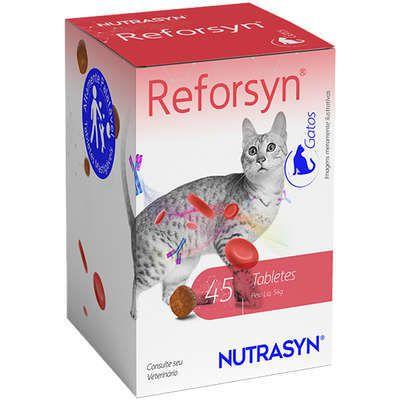 Imagem de Suplemento Vitamínico Nutrasyn Reforsyn para Gatos 45 tabletes
