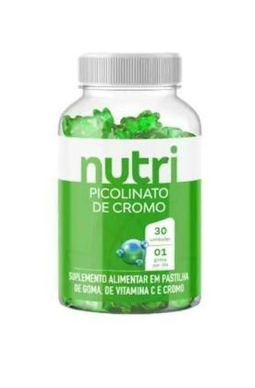 Imagem de Suplemento Vitamínico Nutri Picolinato De Cromo 30 Pastilhas Mastigáveis - Nutrihealth