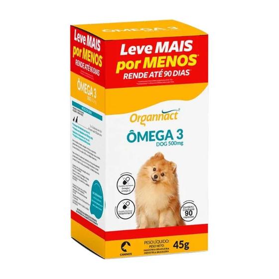 Imagem de Suplemento Vitamínico Omega 3 Dog 500- 90 cápsulas  Organnact