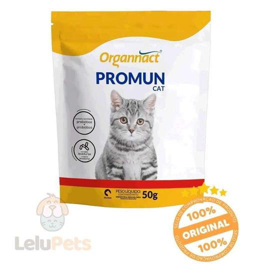 Suplemento Vitamínico Organnact Promun Cat Sachê 50 g - Vitaminas e ...