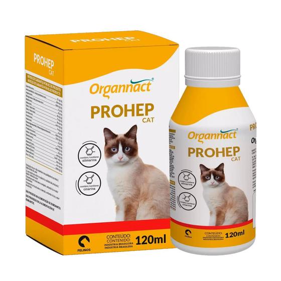 Imagem de Suplemento Vitaminico Para Gato Prohep Cat Organnact - 120Ml